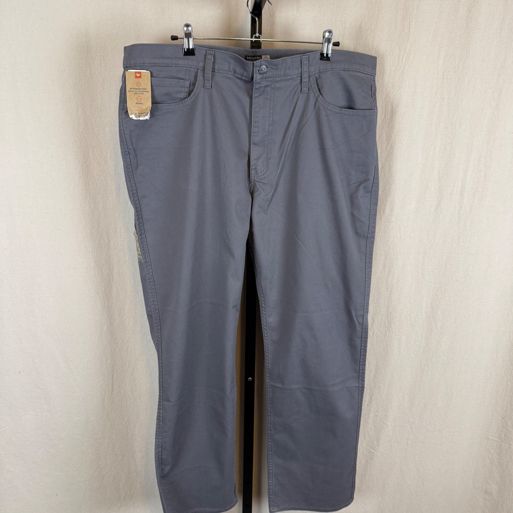 Dockers Mens‎ Gray Jean Cut Straight Fit All Seasons Tech Pants 40x30 NWT